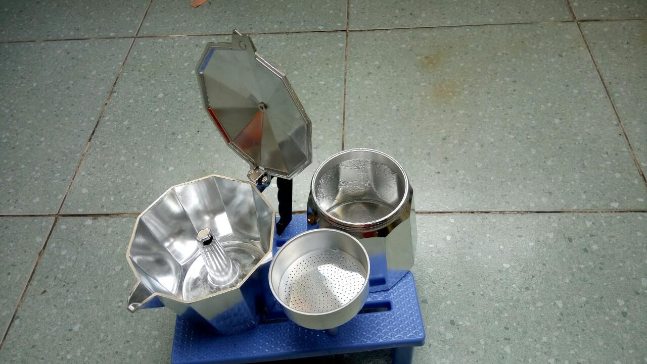 [HCM]Ấm pha cà phê 600ml ấm pha cà phê moka pot express 12 tách