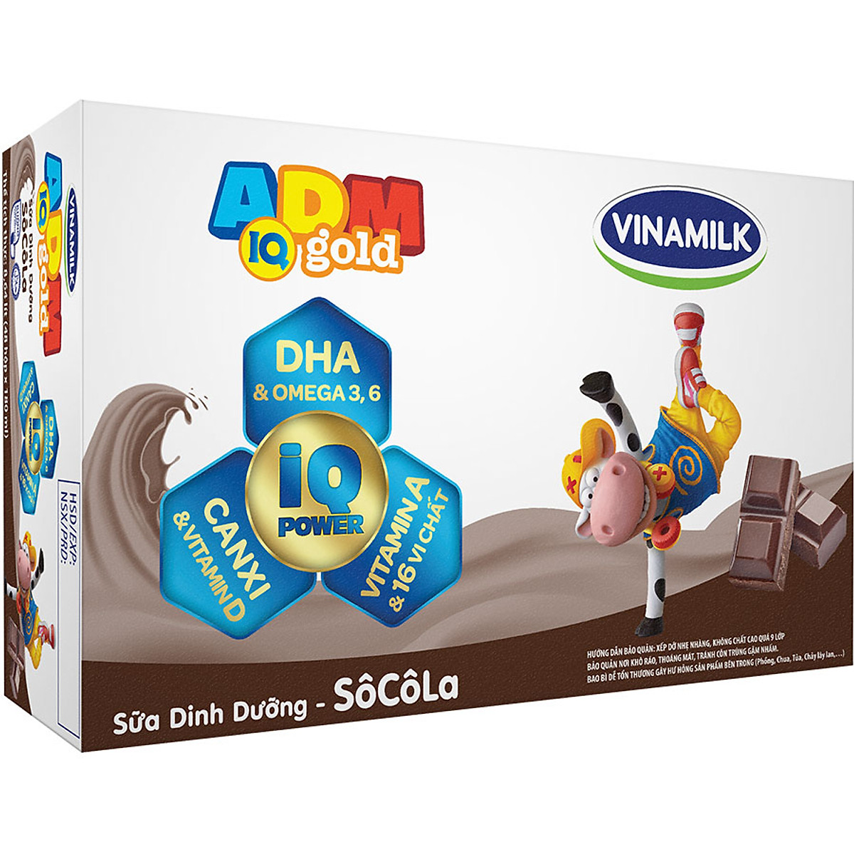 Thùng 48 Hộp Thức Uống Sữa Lúa Mạch Sôcôla Vinamilk Adm (110ml)