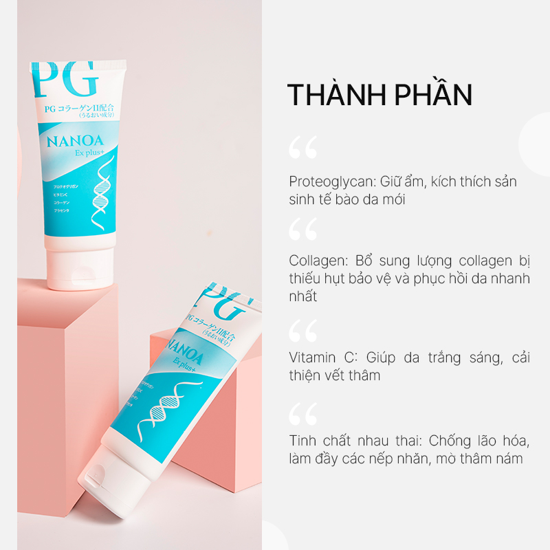 Gel Dưỡng Ẩm, Phục Hồi Da PG Nanoa Ex Plus+ 100g