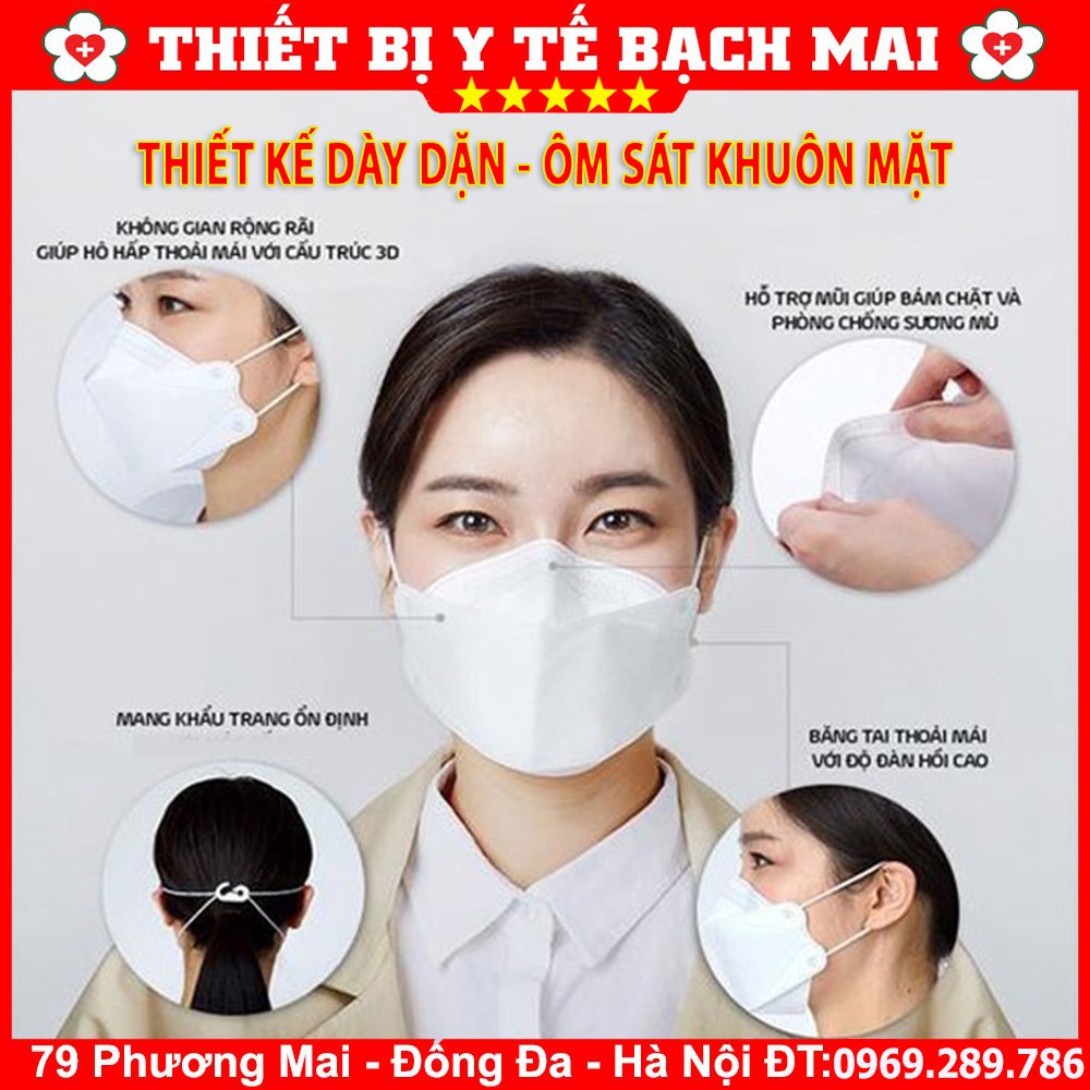 [Mới] Khẩu Trang Y Tế 4 Lớp Cao Cấp Hướng Dương - Kháng Bụi Siêu Mịn, Ngăn Ngừa Vi Khuẩn [10 Chiếc/1 Túi]