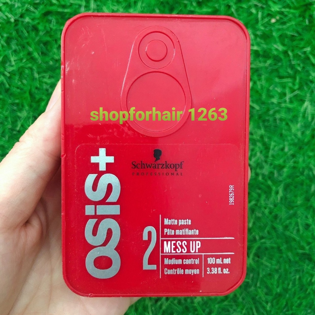 🍀 chính hãng 🍀 sáp vuốt tạo kiểu tóc schwarzkopf osis+ 2 mess up matte paste 100ml