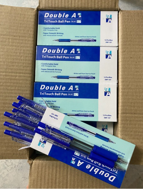Bút bi Double A TriTouch Ball Pen 0.7mm  - Thái Lan (1 cây)