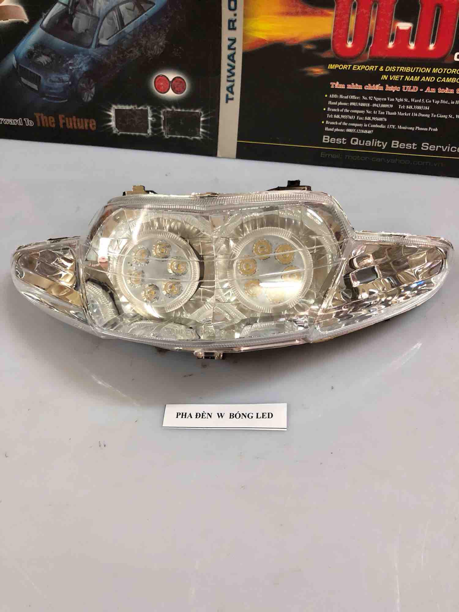 Pha đèn w gắn bóng led hàng cao cấp