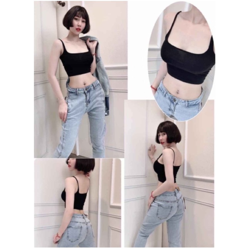 Áo 2 dây croptop hở lưng 2023 House