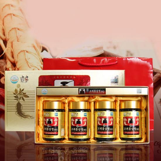 Cao hồng sâm hàn quốc 6 năm 365 hộp 4 hũ