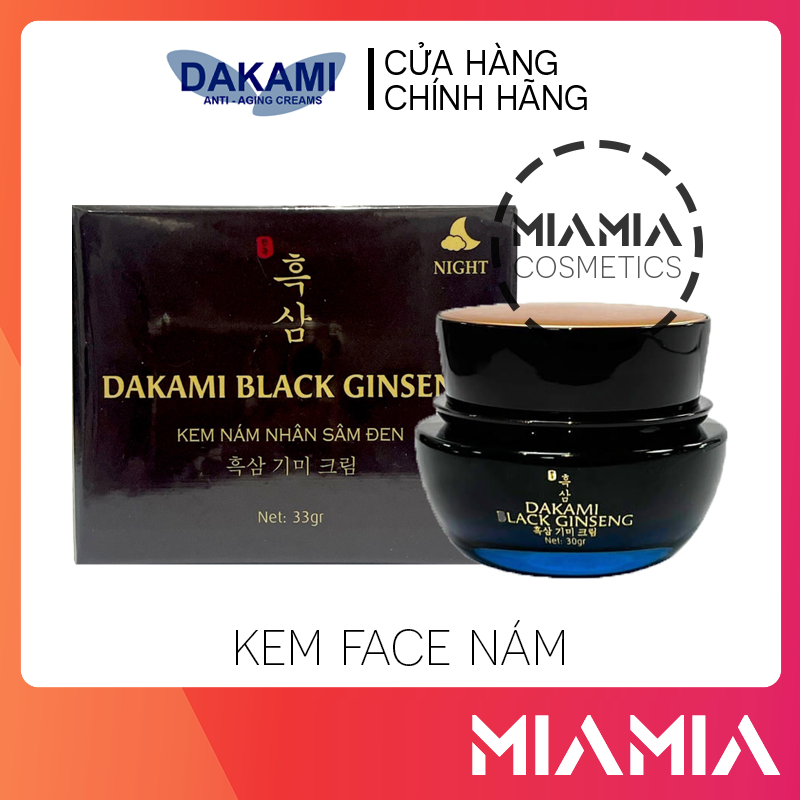 Kem face nám nhân sâm đen dakami - kem face hỗ trợ giảm nám thâm sạm da