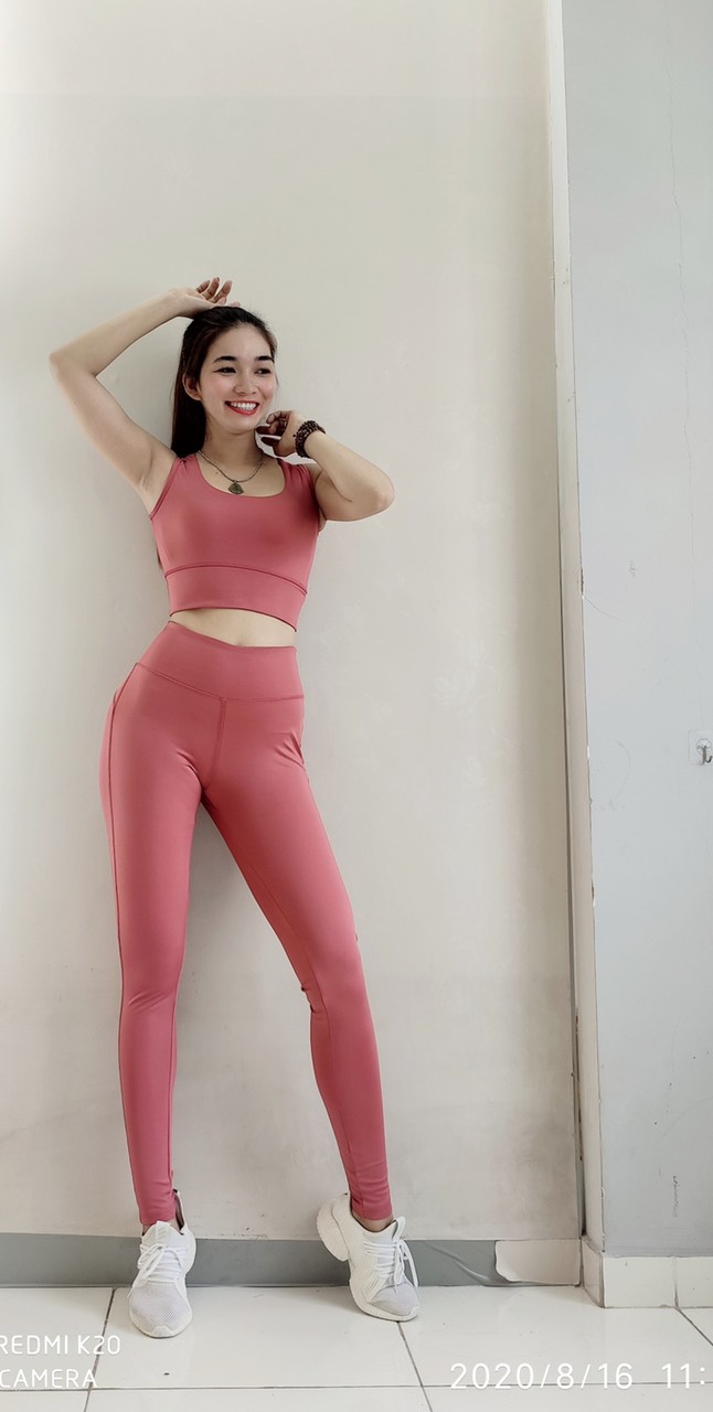 Bộ Đồ Tập Gym Nữ Set Crop Bin Sports BD076