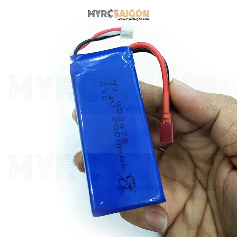 Pin LIPO 2s 7.4V 2000mAh 25C 