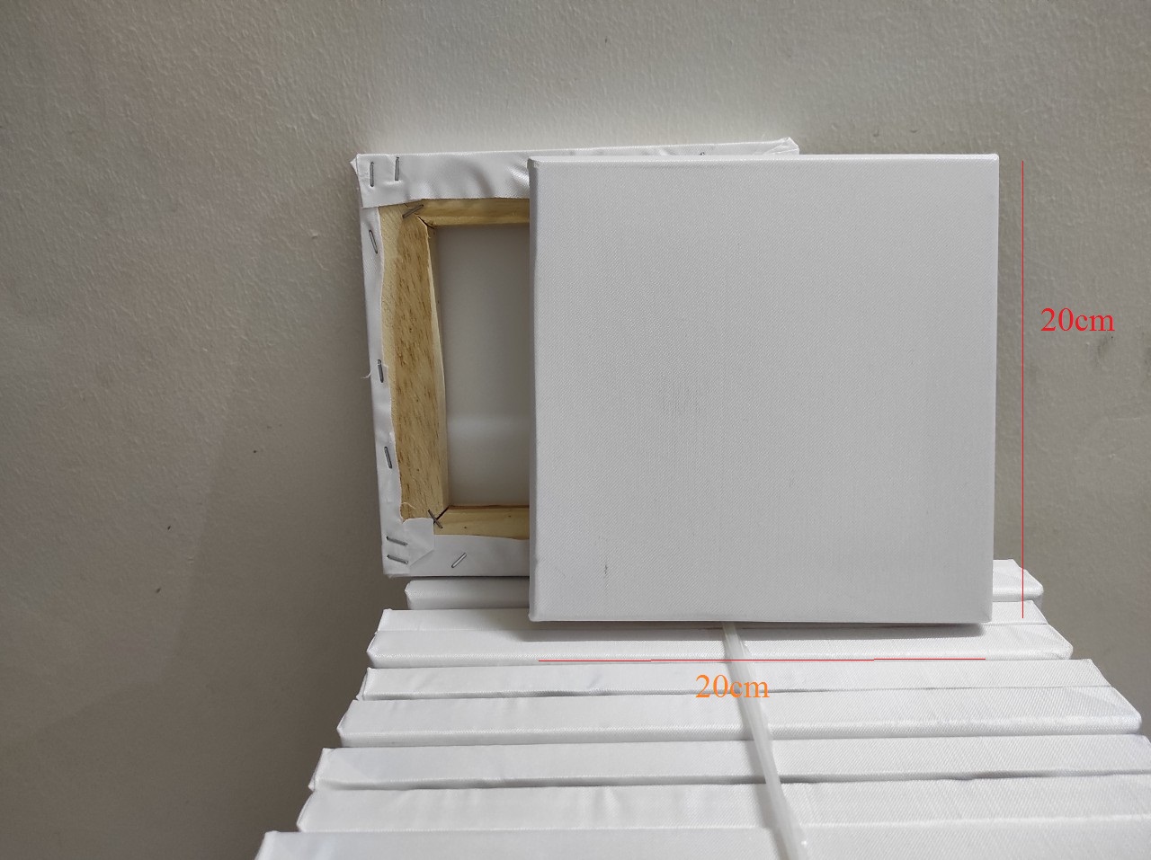 Combo 2 toan vẽ tranh 20x20 cm căng sẵn