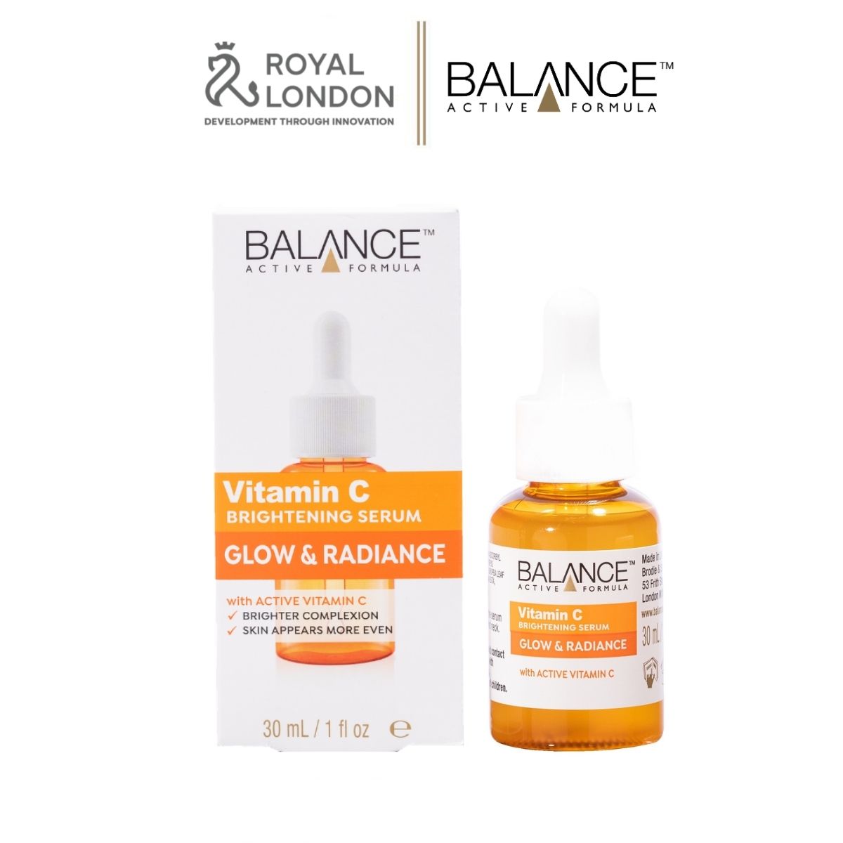 Serum Trắng Da Mờ Thâm Balance Active Formula Vitamin C Brightening 30Ml