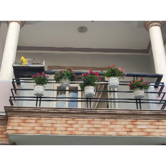COMBO 5 GIỎ SẮT treo Chậu Hoa Ban Công Hình Tròn