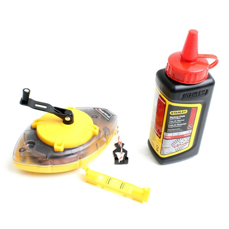 Bộ 1 bật mực + 1 bình phấn Stanley 47-465 (Vàng phối đen)