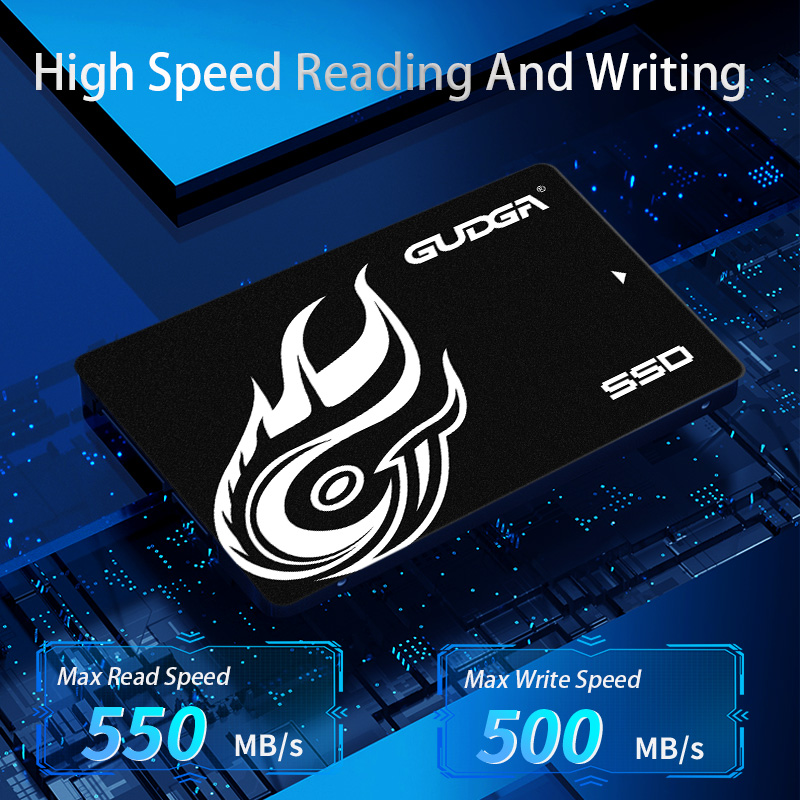 GUDGA 2.5 Inch SATA III SSD SSD 128GB 256GB 512GB 1TB 2TB 4TB SSD 120GB 240g 480GB 960GB SSD SATA3 Ổ cứng lưu trữ thể rắn nội bộ cho máy tính xách tay Máy tính để bàn Sata đĩa