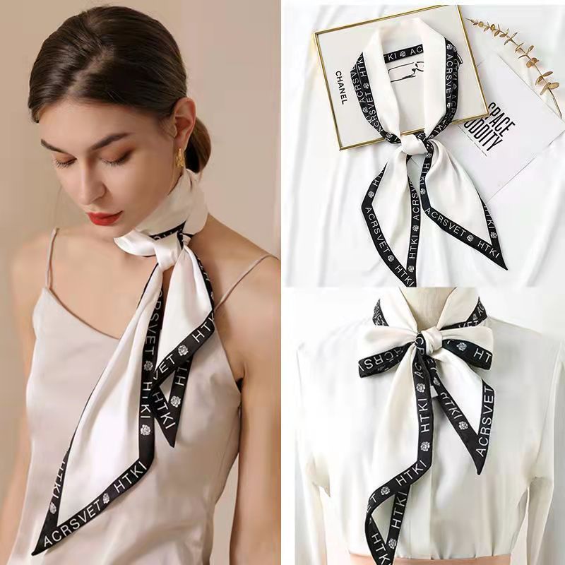 Khăn Lụa Buộc Tóc, Khăn Quàng Cổ Cao Cấp DayLily - Khăn Lụa Thời Trang Phong Cách Hàn Quốc