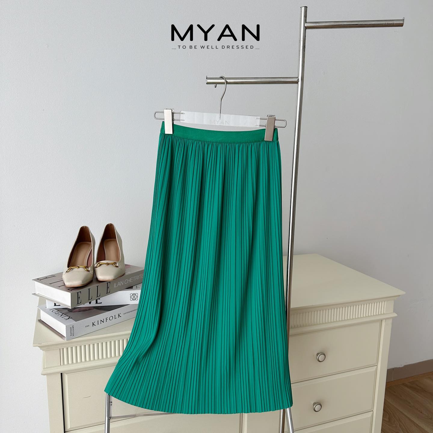 Myan design Women multicolor tight waist flare Midi Straight skirt mini long pleated midi skirt girls plus size v042301