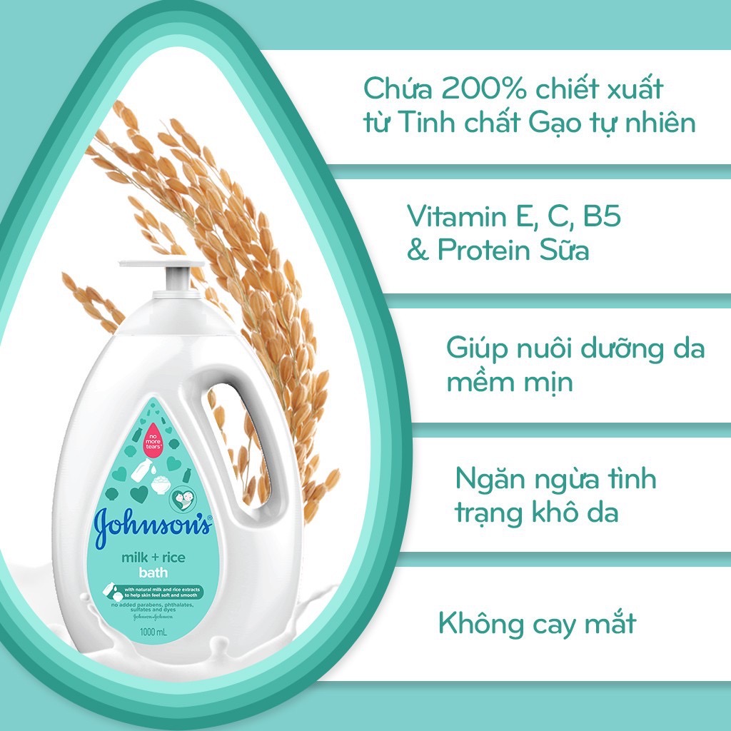 Sữa tắm Johnson Baby cho bé 1000ml (date mới).