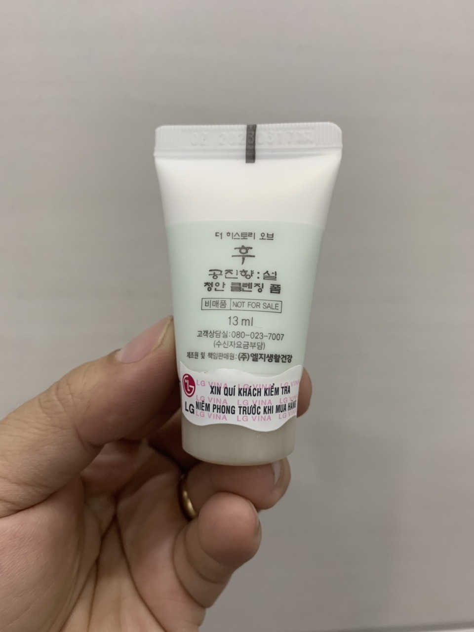 [HCM]Sữa rửa mặt Whoo làm trắng da 13ml