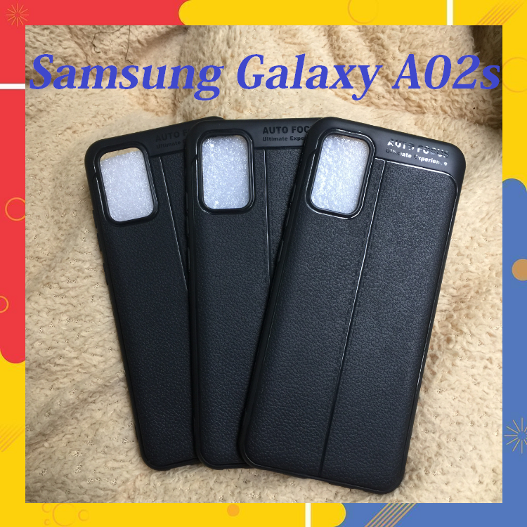 Ốp lưng Samsung Galaxy A02s autofocus giả da chống sốc Siêu hót