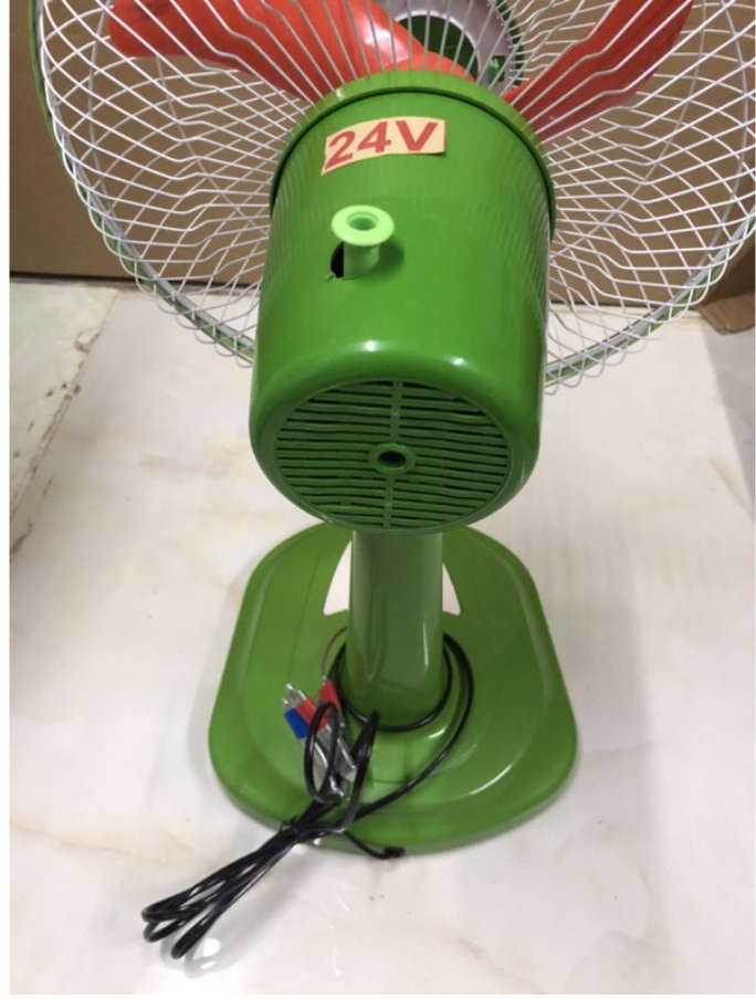 Quạt bàn B3 kẹp bình ắc quy DC 24V