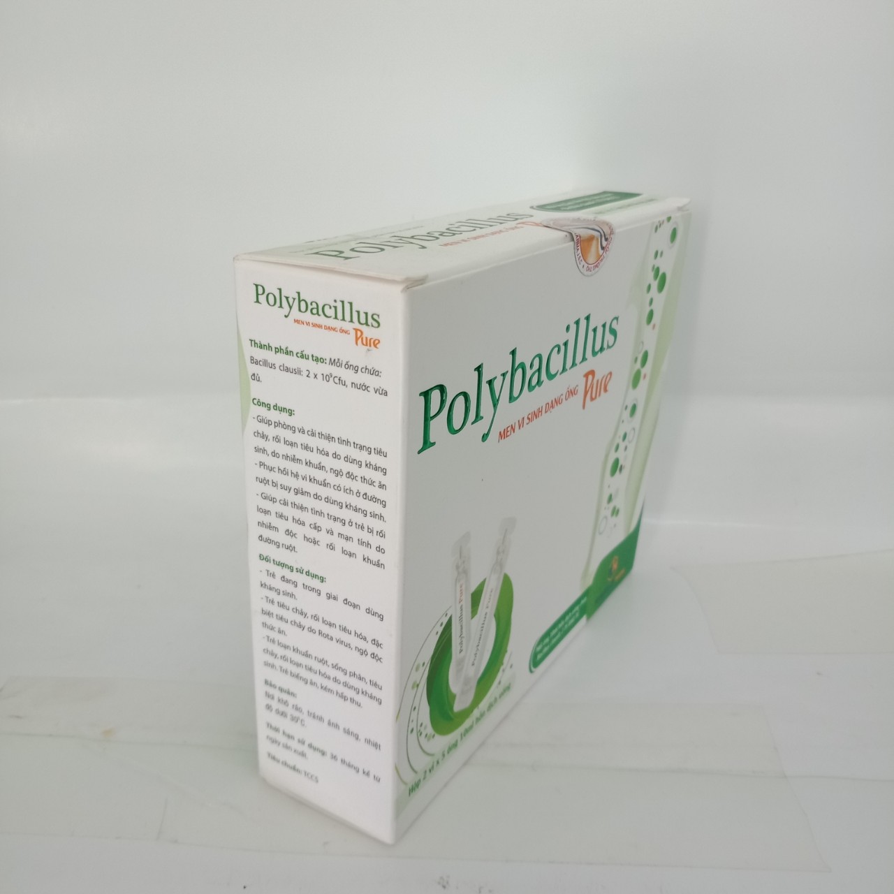 Men vi sinh POLYBACILLUS PURE - hộp 10 ống