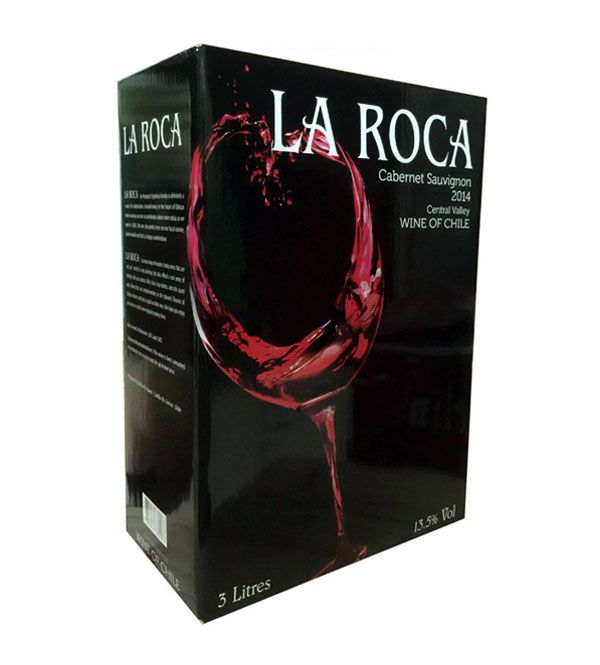 Vang bịch Chile La Roca đỏ 3 Lít