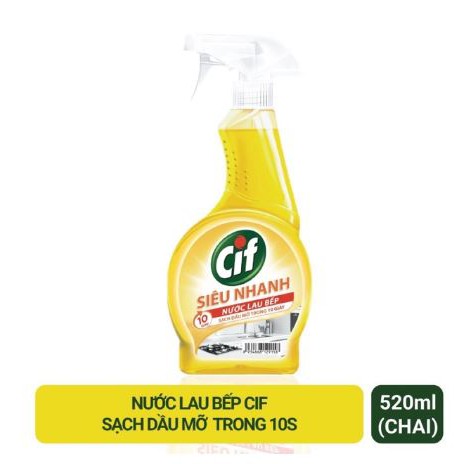 [HCM]Nước Lau bếp CIF Thiên Nhiên (520ml)