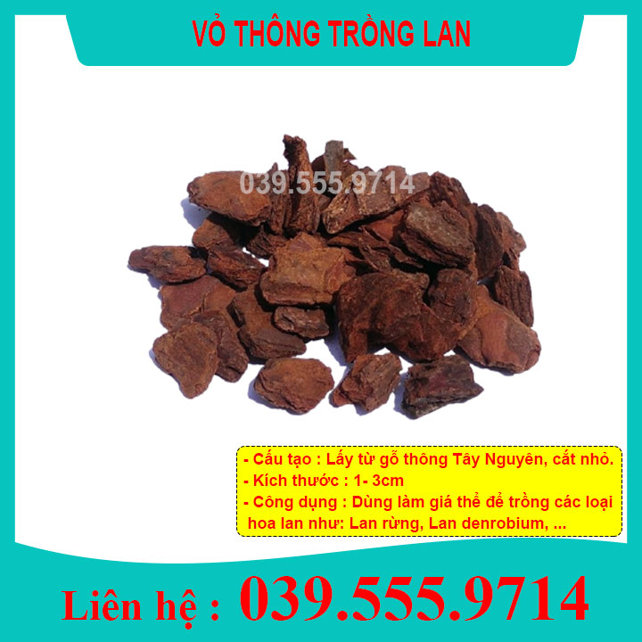 Vỏ Thông Trồng Lan Đã Qua Xử Lý 500gram
