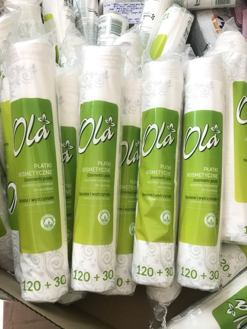 Bông tẩy trang Ola Ba Lan 120 miếng + 30 Miếng