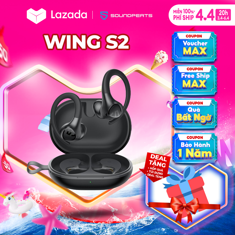 Soundpeats Wing S2 Sports Bluetooth Headphones