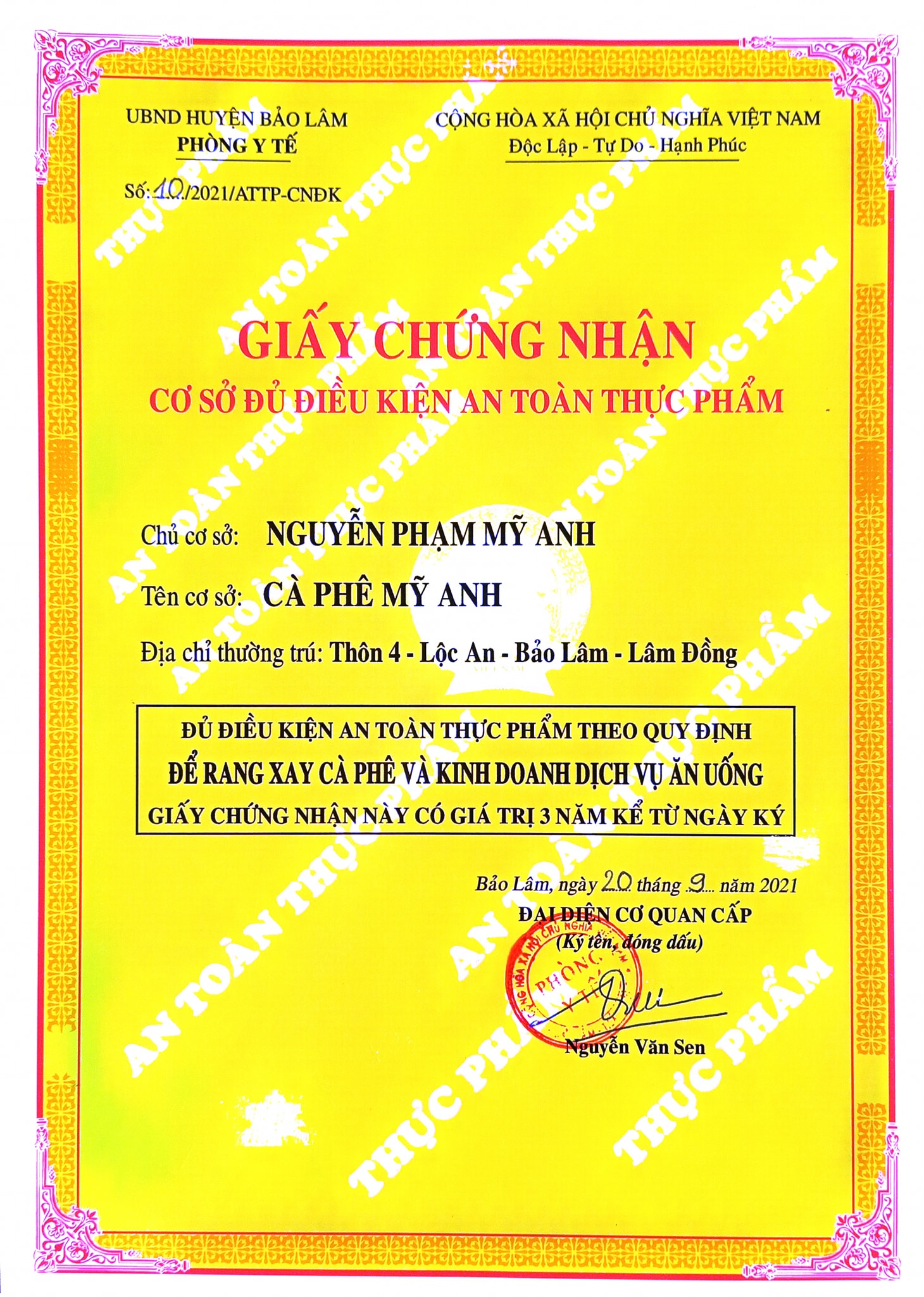 100gr cà phê Robusta rang mộc (tỉ lệ hái chín> 98%) - Cafe sạch Lâm Đồng - MYANH Coffee