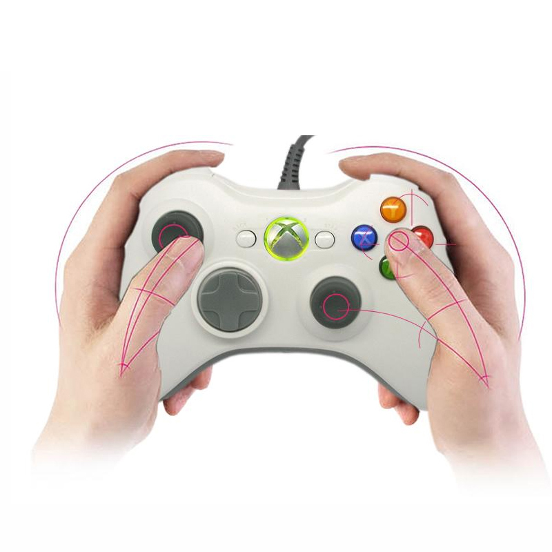 Tay Cầm Xbox 360 Controller Có Dây Chơi Game Cho PC FO3 FO4 PS