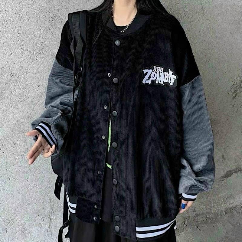 Áo Khoác Bomber Nhung Form Suông Cực Chất