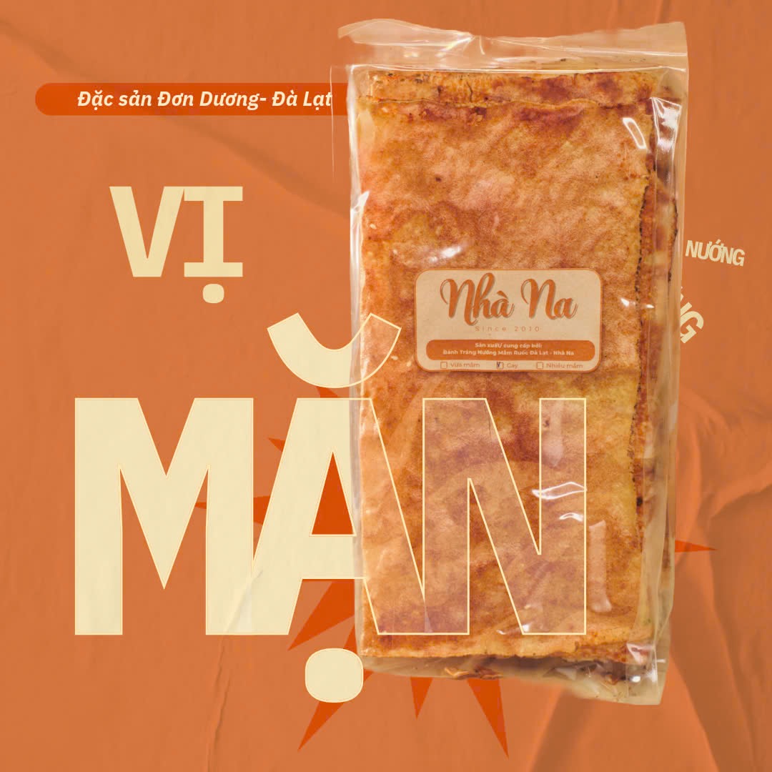 Combo 4 Túi Bánh Tráng Nướng Mắm Ruốc Đà Lạt