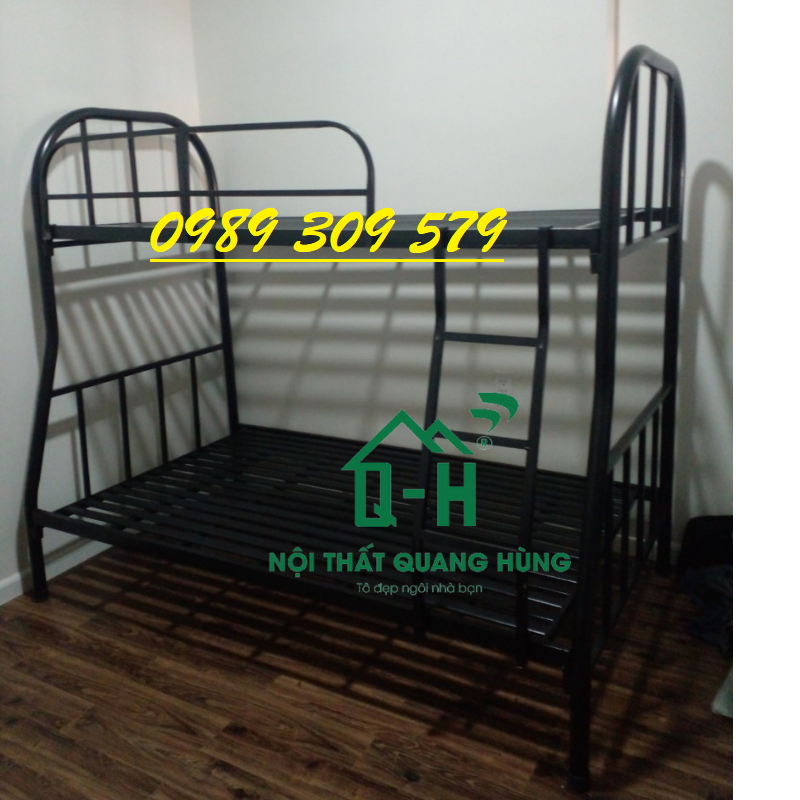 Giường tầng sắt ống tròn cao cấp hcm