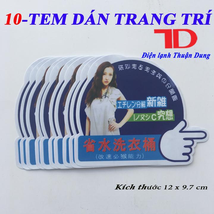 Combo 10 tem dán trang trí nhỏ hàng nội địa nhật