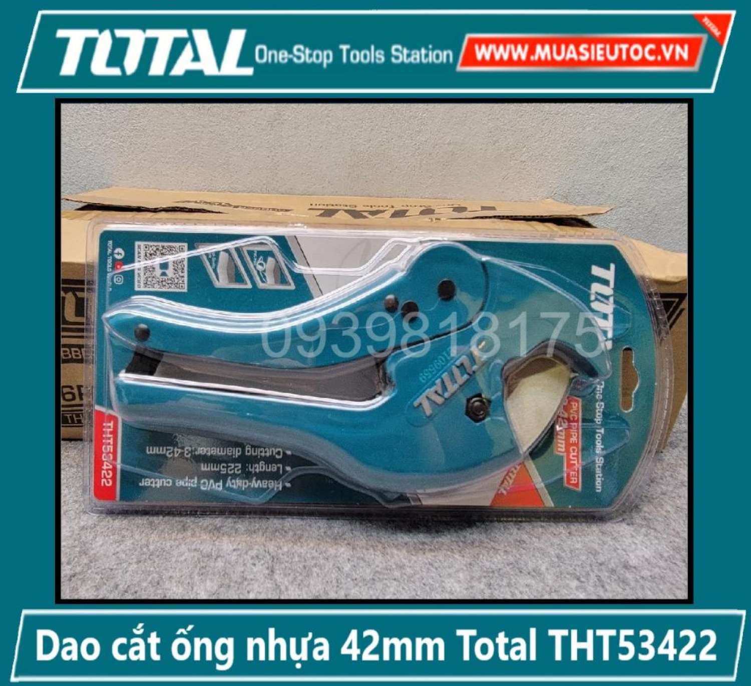 Dao cắt ống nhựa 42mm Total THT53422