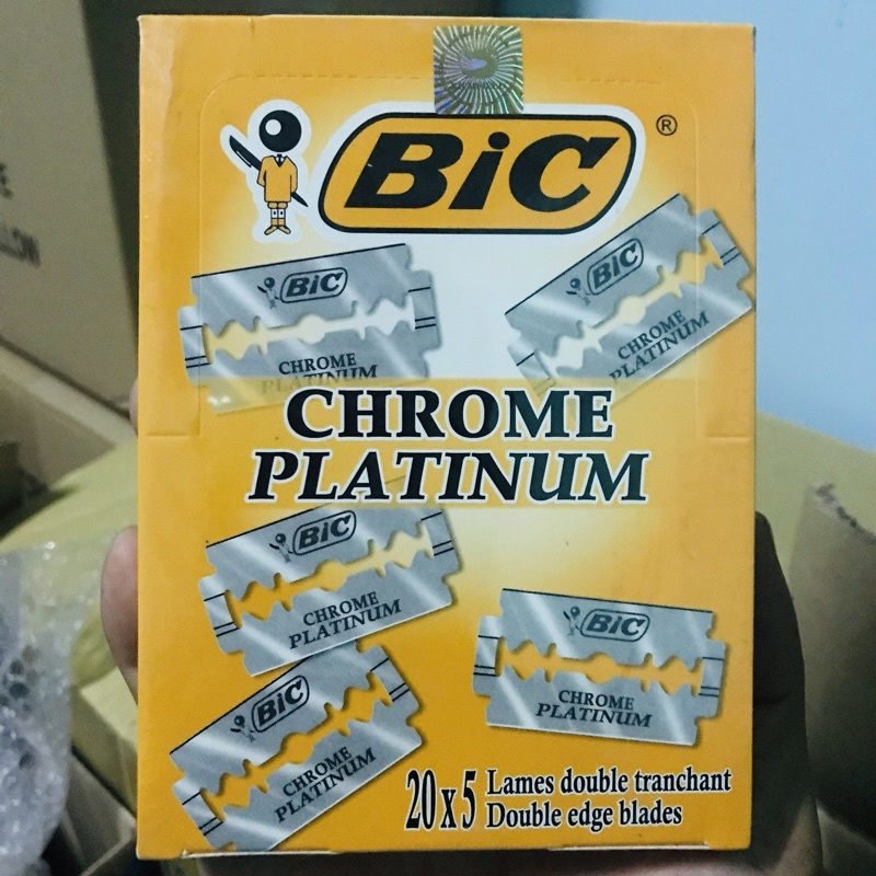 Hộp 100 lưỡi lam Bic Hy Lạp ( 20 Hộp x 5 lưỡi )