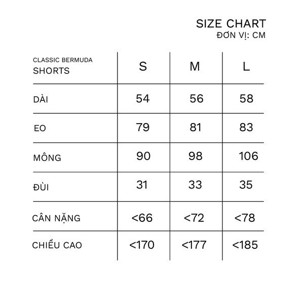 QUẦN LỬNG NAM LIDER CLASSIC BERMUDA SHORTS - Trắng/ Đen