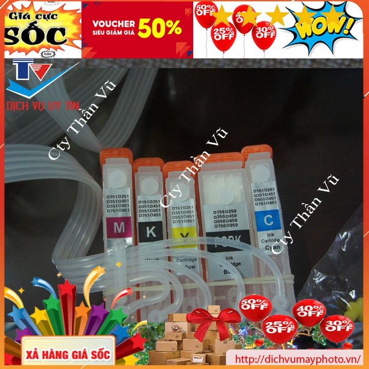 Dẫn mực ngoài liên tục Canon IX 6860 IX 6770 IX 6560 dẫn không mực chất lượng INECO