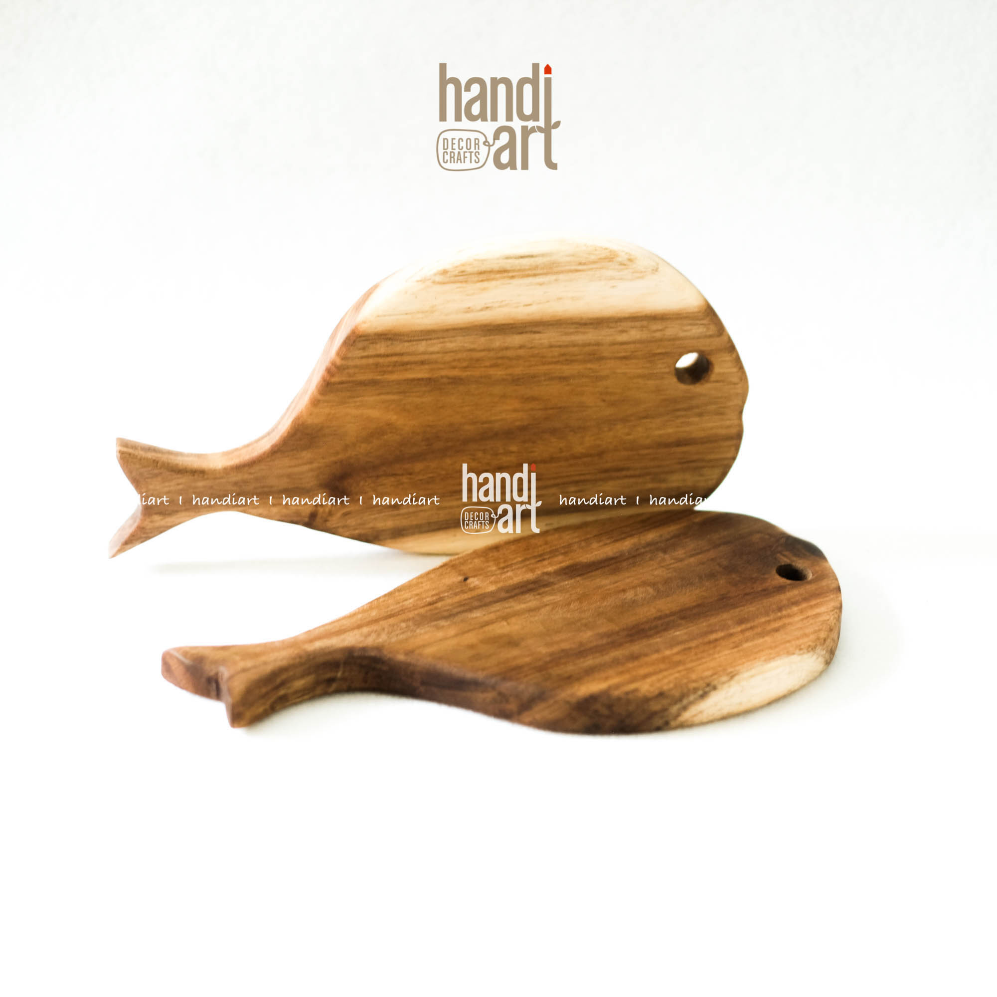 Thớt gỗ con cá, Thớt gỗ keo, Thớt gỗ decor
