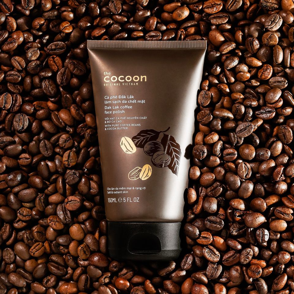 Tẩy da chết Cà phê làm sạch da chết mặt cocoon 150ml