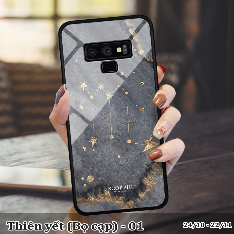 Ốp kính SAMSUNG NOTE 9 in cung hoàng đạo