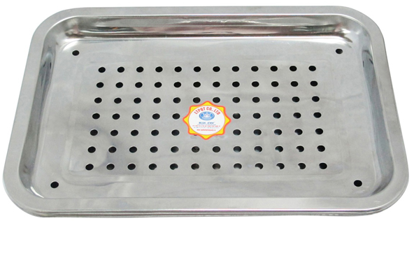 Khay úp chén - ly vuông 30x40 inox cao cấp