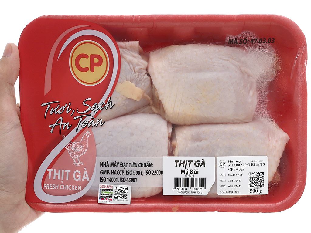 [Siêu thị WinMart] - Má đùi gà CP khay 500g