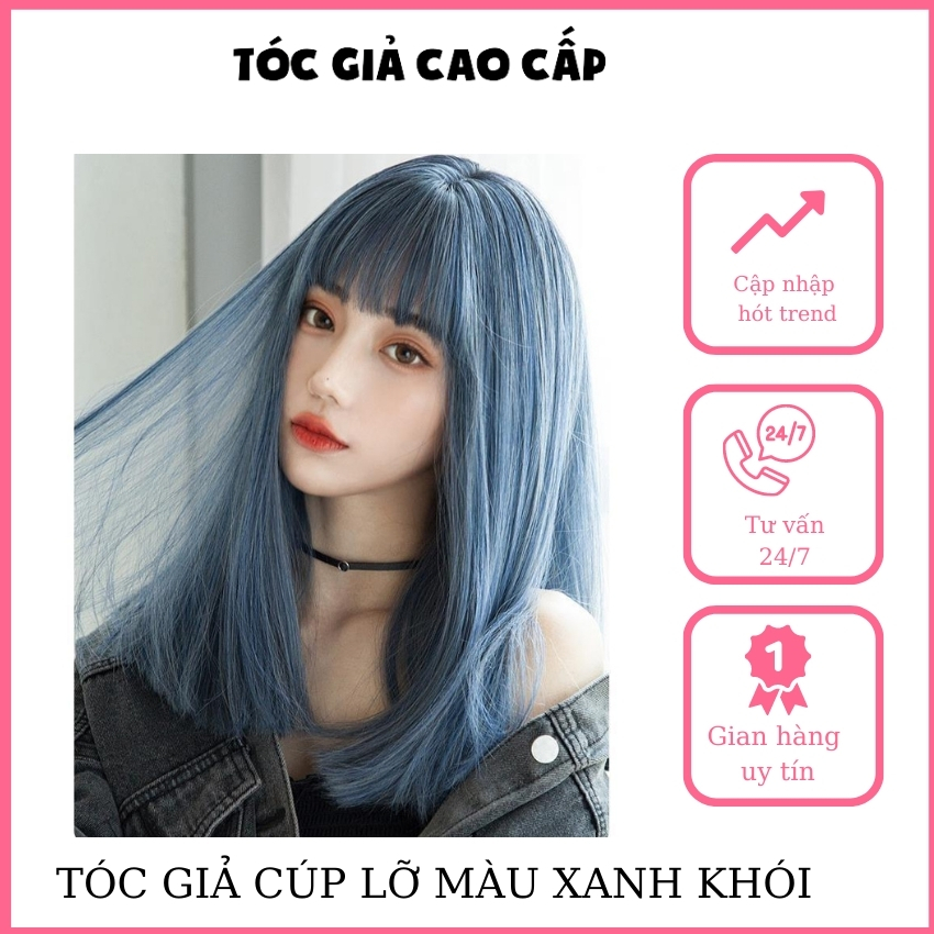 Tóc giả nữ 😍FREESHIP😍 cả đầu thẳng lỡ
