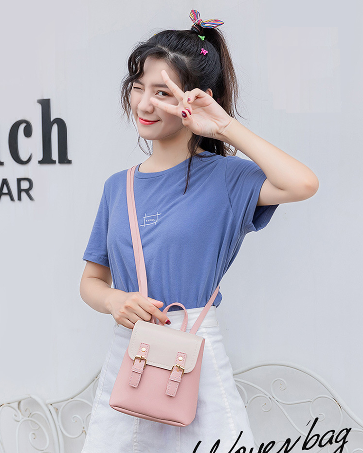 Ba lô mini da pu phong cách trẻ trung 2 KIỂU ĐEO BL280
