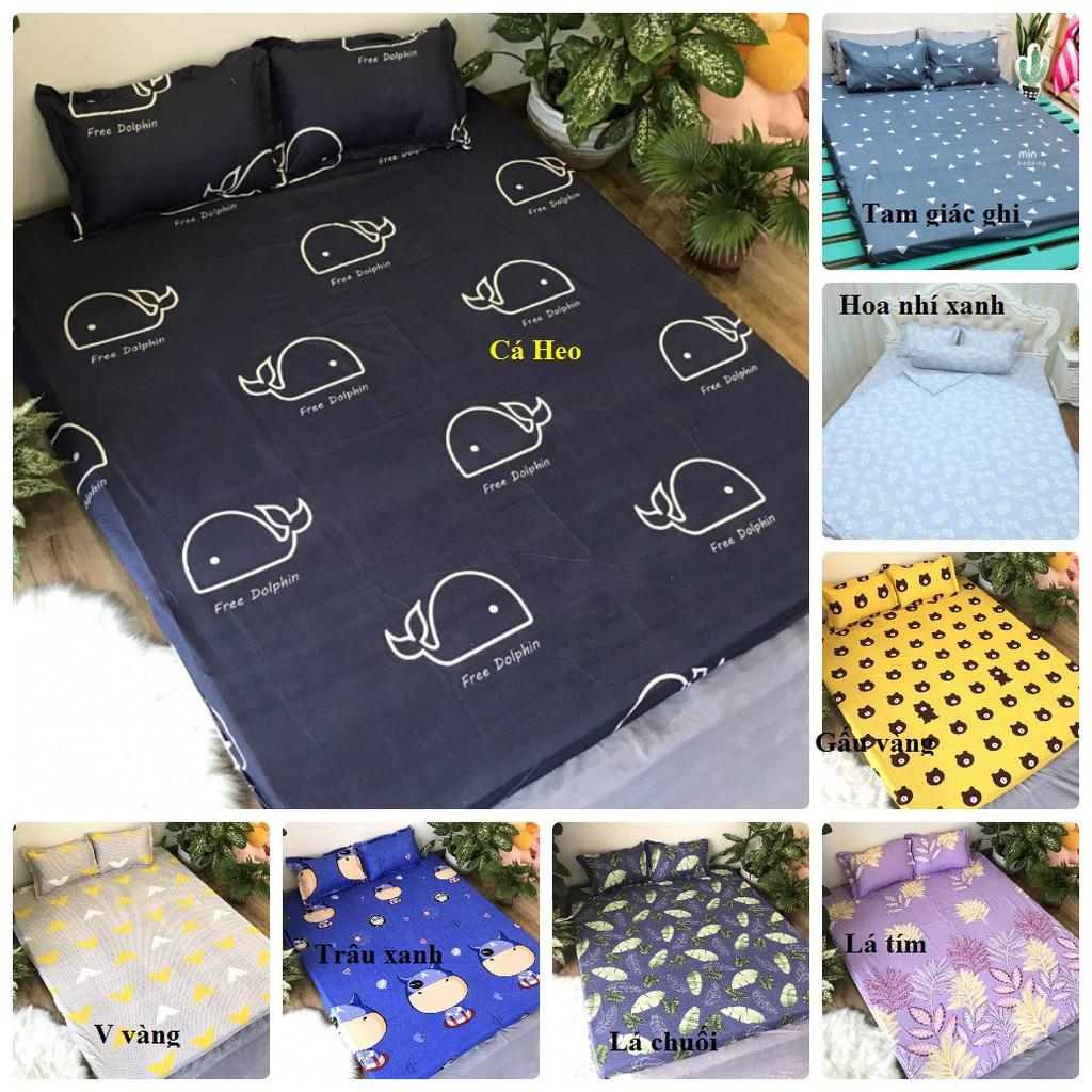 1 ga 2 vỏ gối nằm poly cotton nhiều mẫu