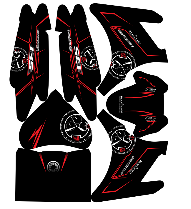 Tem trùm ex 135 đen chỉ đỏ đồng hồ - Độ dán team trùm decal xe máy ex 135 đen chỉ đỏ đồng hồ - Team trùm decal xe máy ex 135 rẻ đẹp và chất