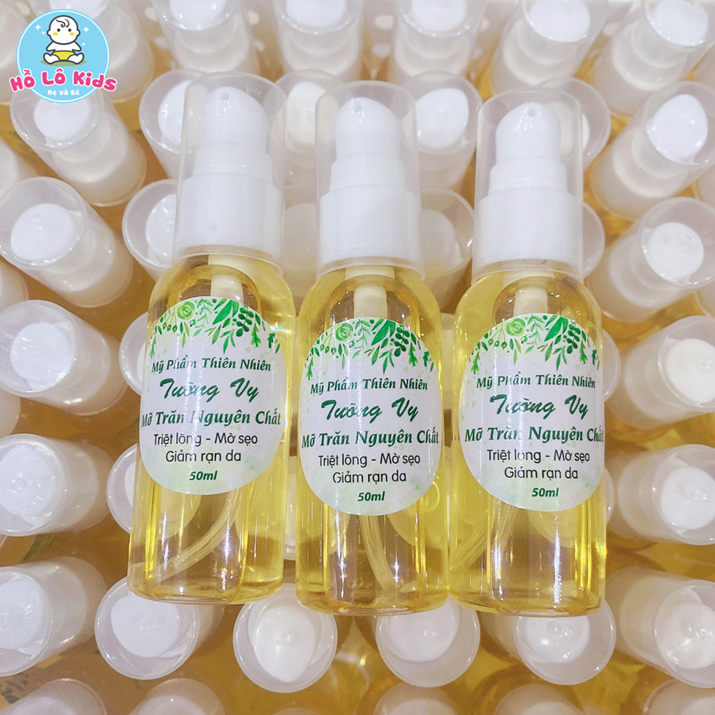 Set wax lông + mỡ trăn Tường Vy triệt lông vĩnh viễn sạch lông nách tay chân bikini Hồ Lô Kids