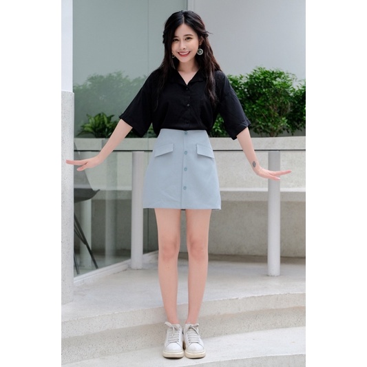 Váy nút hai túi Elly clothing